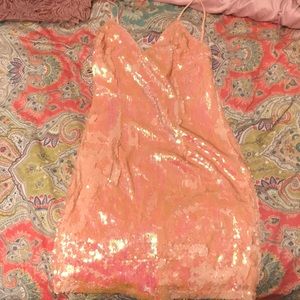 Pretty in Pink sequin party dress